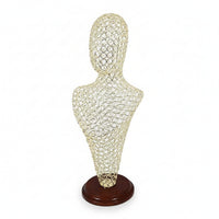Gold Metal Hat Display Stand Tall Wire Mannequin Head Stable Mannequin Bust Stand Long-Lasting