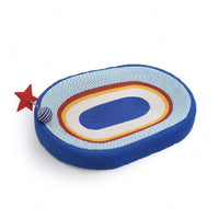 Woven Cat Scratcher Lounge Bed Long-Lasting Cat Scratching Lounge Round Oval for Cats, Kittens