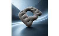 Inflatable Seat Cushion Flocked Donut Cushion Pressure-Relief Ergonomic for Office Workers, Home Workstations