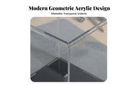 Acrylic Display Case High Clarity Acrylic Display Box Dustproof Collectible Showcase Stackable Design Dustproof Figure Box