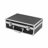 Locking Hard Case Lockable Security Hard Shell Carrying Case Reinforced Corners Combination Lock Box for Storage, Travel, Worksite