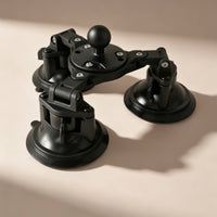 Triple Suction Cup Mount Adjustable Suction Cup Mount with Ball Joint Low-Profile Bracket for Drivers