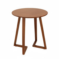 Space-Saving Round Pedestal Table Mid-Century-Century Design Round Table with V-Shaped Legs Safe Rounded Corners Household Furniture Stable Construction for Apartment Dwellers, Design Enthusiasts, Small Areas, Balcony, Dining Room, Kitchen