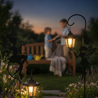 Fairy Garden Lantern Stakes Waterproof Solar Lantern with Stake Fairy Stake Light Weatherproof Garden Lanterns with Stakes