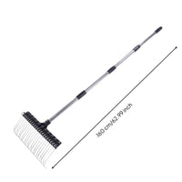 22 Tine Steel Wire Rake Easy Assembly Heavy Duty Metal Yard Rake Lightweight