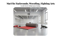 Anti-Slip XPE Foam Mat Wear-Resistant Wrestling Mat Roll High Resilience Sports Flooring Easy Installation for Combat Artists, Home Fitness Enthusiasts, Professional Athletes, Dojo, Gym, School P.E. Classes