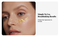 Faux speckles shimmering Freckle Sticker Gold and Silver Foil shimmering Freckle Decal Easy to Apply Makeup Accessory celestial skinShaped Design for Party-Goers, celebration Attendees, Women, Halloween, Holidays, celebrations, Costume occasions