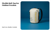 Versatile Carrying Straps Wet Dry Separation Bag Lightweight Waterproof Backpack Adjustable Capacity for Beachgoers, Beach, Rafting, Boating