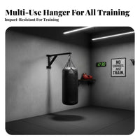 High Load Capacity Wall Mounted Striking Bag Bracket Triangular Support Design Heavy Bag Wall Mount Powder Coated Heavy Duty Sandbag Hanger Space Saving for Home Gym Users, Combat Artists, MMA Fighters, Indoor, Garage, Basement