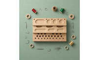 Fly Tying Tool Rack Slotted Fly Tying Organizer Wooden Wood Storage Rack