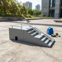 Compact Finger Skateboard Ramp with Molded Fingerboard Ramp Sturdy Finger Skateboard Ramps Impact-Resistant for Fingerboarders, Teens