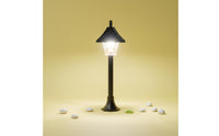 Decorative Design Mini Street Lamp Battery Operated Miniature Street Light Lightweight Small Scale LED Lamppost Pre-Wired for Children, Bedroom, Desktop