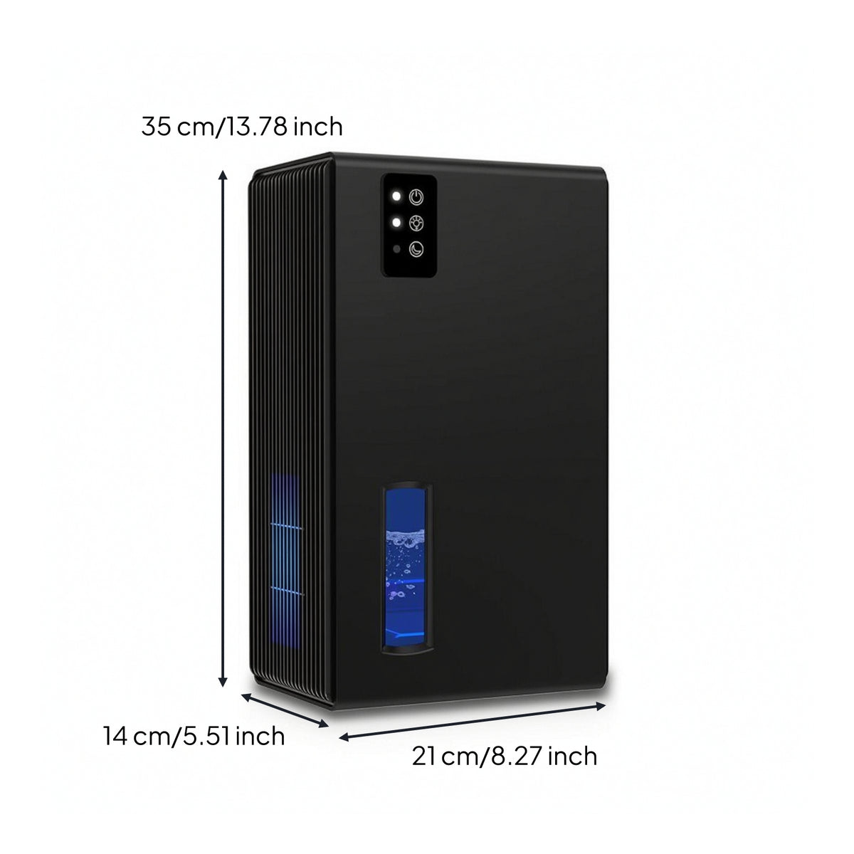 Automatic Shutoff Dehumidifier with Water Tank Floor-Standing Portable Dehumidifier Slimline for Bedroom, Bathroom, Basement