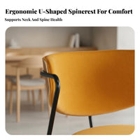 mechanical Look Upholstered Metal Frame Chair Nordic Design Upholstered Armchair with Metal Legs Comfortable Backrest Indoor Seating Padded Seat for Restaurant Owners, Interior Designers, Office Managers, Dining Room, Cafe, Kitchen, Reception Area