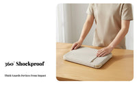 Air-Filled Padding Interior Shockproof Laptop Sleeve Full-Coverage Protection Laptop Inner Bag Soft Fleece Lining for Gamers, Office Workers