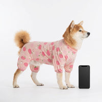 Four-Legged Dog Post-op Suit for Large Dogs, Crew Neck Four-Legged Clothing, Anti Licking Casual Apparel for Spring Autumn Summer