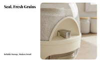 Moisture-Proof Large Capacity Rice Container Airtight Seal Sealed Rice Container Safe for Kitchen, Countertop
