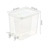 Heat Resistant Large Capacity Water Jug with Tap Easy to Clean Refrigerator Drink Dispenser Leakproof Lid Cold Brew Pitcher with Spigot for Party, Picnic