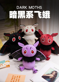 Cartoon Dark Series Moth Plush Toy Halloween Gift