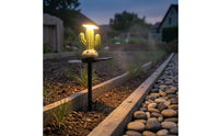 Solar Cactus Stake Light LED Cactus Garden Stake Light Waterproof Easy to Install