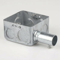 Junction Box for Electrical Installation, Galvanized Metal Electrical Junction Box, Multi-Gang Electrical Box with Knockouts, Flush Wall Mount