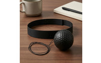 Dimpled Surface Reaction Ball with Headband Cord Attachment Head-Mounted Ball Coach Hand-Eye Coordination
