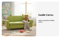 Cute Cartoon Design Fluffy Character Seat Mini Size creatureShaped Armchair Soft and Comfortable children's Sofa Child-Safe for Toddlers, Preschoolers, Parents, Reading Corner, Kindergarten, Playroom, Living Room
