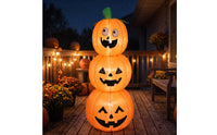 Easy to Install Inflatable Pumpkin with Stakes Waterproof Inflatable Pumpkins with Stakes Festive Pumpkin Decoration Lightweight for Yard