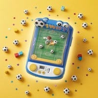 Transparent Dome Tabletop Football Game Machine Digital Score Display Plastic Football Arcade Game Push Button Controls Plaything Light and Sound Effects