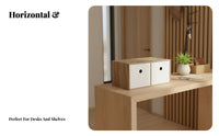 Stackable Desk Drawer Minimalist design Stackable Drawer Cabinet Multi-Purpose Rounded Corners for Study Room, Bedroom, shelf