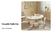Non-Slip Feet Peanut Shaped Kids Table Child-Safe Design Height Adjustable Toddler Table Rounded Edges Toddler Writing Desk Easy to Clean for Toddlers, Preschoolers, Teachers, Kindergarten, Preschool, Nursery, Playroom