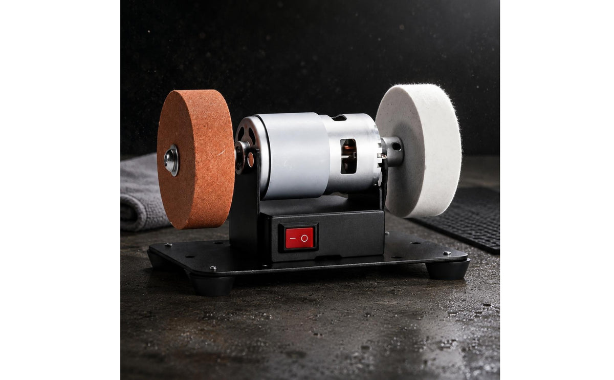 Desktop Bench Grinder Metal Base Two-Wheel Wheel Grinder Stable