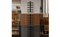 Wall Mounted Beverage Rack Bar Shelf Industrial Bottle Holder for Kitchen