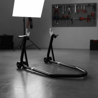 Motorcycle Wheel Stand Stable Support Motorcycle Wheel Lift Stand Heavy Duty for DIY Mechanics, Motorcyclists, Workshop, Bike Storage