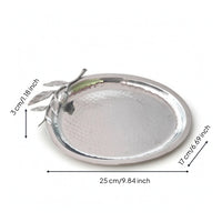 Copper Tray with Handle Decorative Tray with Handle Easy to Clean for Coffee Table, Vanity