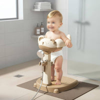 Infant Standing Shower Aid Non-Slip Base Infant Shower Effortless Assembly to Clean Child Standing Bath Support for Infants, Young Children, Bathtub