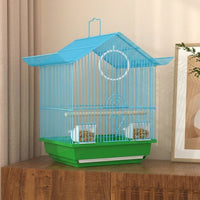 Easy Install Cage Accessories Avian Cage, 30x22x38cm Breeder Cage for Budgies and Finches, Escape-Prevention Design for Housing and Nesting
