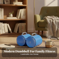 2 Pieces Water Fillable Dumbbells Easy to Stow Water Filled Dumbbell Set Adjustable Weight Dumbbells Floor Safe for Hotel Room