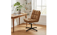 Tufted Computer Chair Comfortable Cushioned Task Chair Minimalist Design Office Seating for Students, Bedroom, Study Room