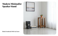 2 Pieces Sturdy & Stable Design Bookshelf Speaker Stand Vibration Reduction Wooden Speaker Stand Universal Compatibility Solid Wood Audio Riser Easy Assembly for Audiophiles, Home Theater Enthusiasts, Living Room