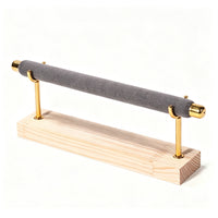 Band Holder Display Stand Velvet Band Holder with Wood Base Tabletop