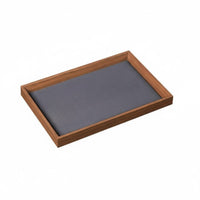 Walnut Display Tray Minimalist Design Wooden Jewelry Tray Handmade Household Storage for Shop Owners, Boutique, Craft Fair