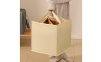 Soft-Sided Hanger Storage Bag Open-Top Square Textile Storage Bag Carry Handles