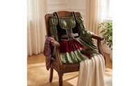 Off-Shoulder Pirate Dress Puff Sleeve Pirate Costume with Corset Belt Lace-up Dress with Belt for Women, Cosplay, Carnival, Theater Performances