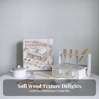 Pretend Pretend Kitchen Portable Mini Kitchen Storage Shelf Compact