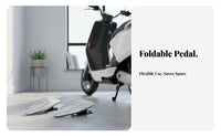 2 Pieces Electric Scooter Rear Foot Pegs Anti-Slip Surface Electric Scooter Footrest Folding Passenger Footrest Sleek Design