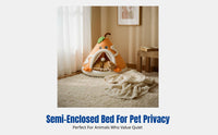 Fruit-Shaped Pet Tent Warm Fruit-Shaped Pet Den Semi-Enclosed Design Easy to Clean for Bedroom