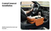 Center Console Pad with Tissue Box Comfortable Support Pad Multifunctional Car Armrest Organizer Anti-Slip Base Vehicle Console Tissue Box for Drivers