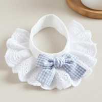 Pet Cat Dog Cotton Lace Bow Scarf Collar Bib for Small Pets