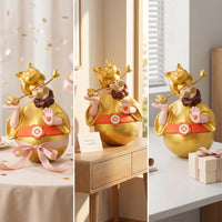 Bobblehead with Spring Base Cheerful Desk Decoration Funny for Entryway, Drivers